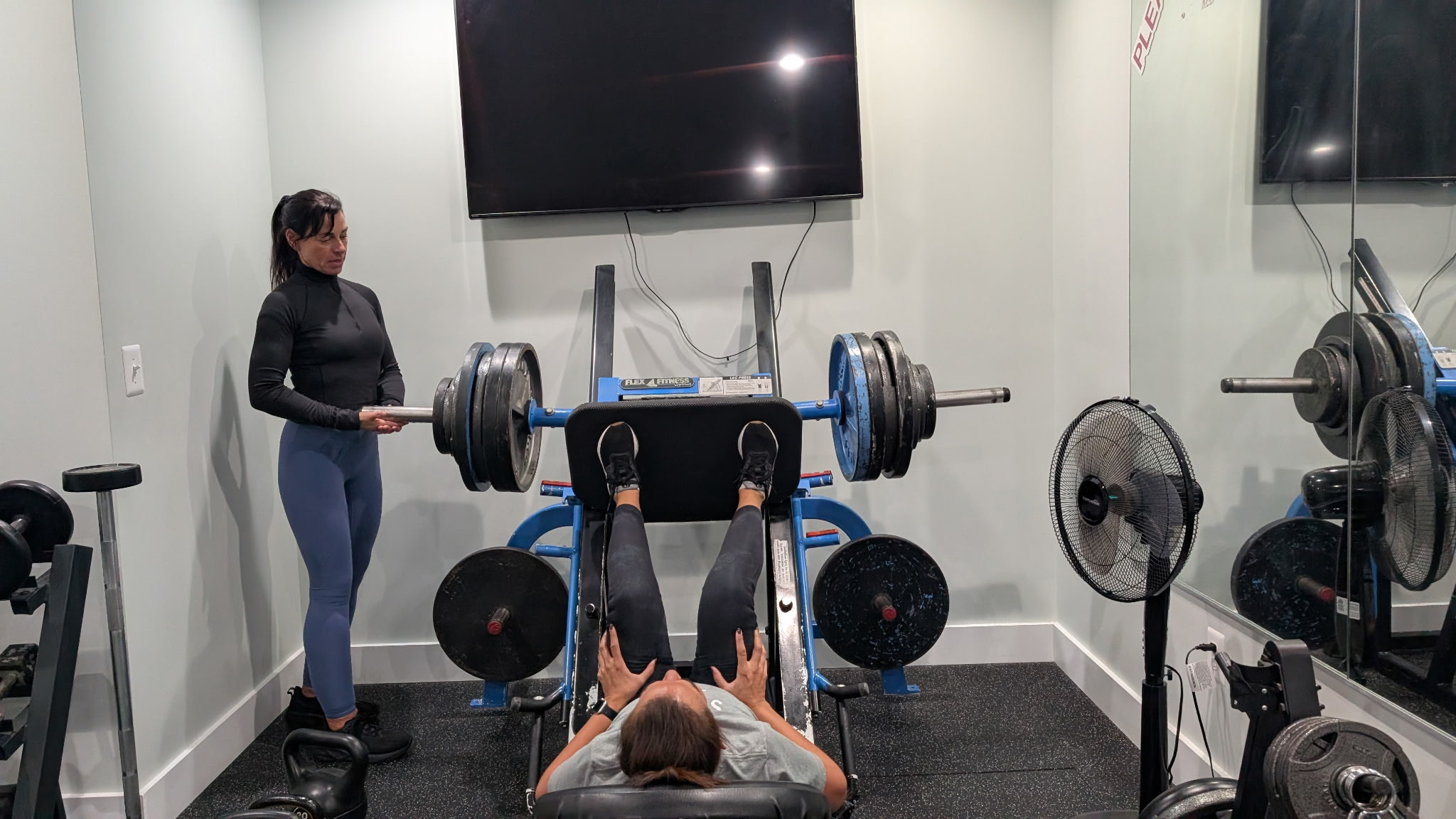 Antje training a client
